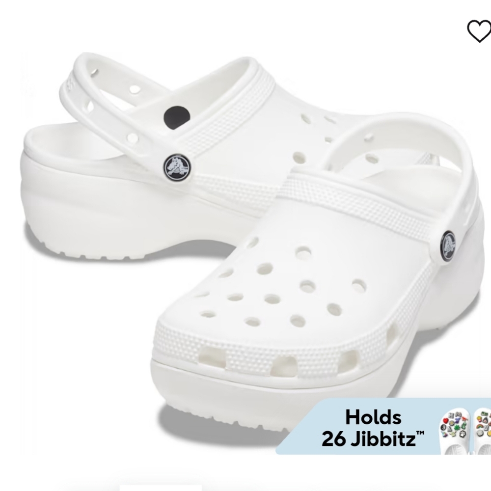 CROCS White Classic Clogs